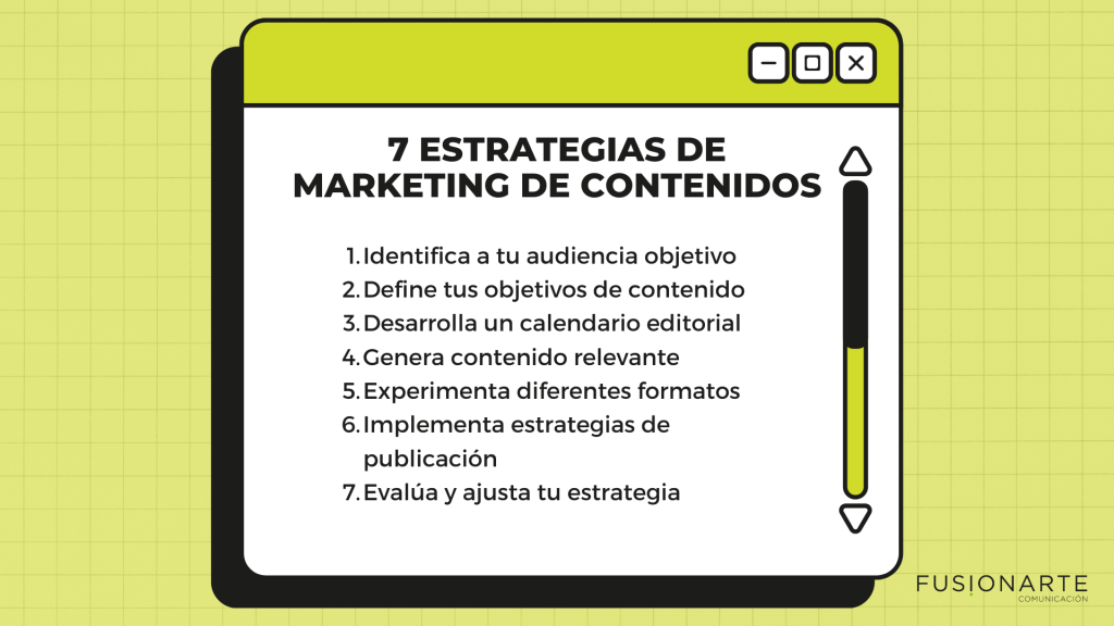 7 Estrategias de marketing de contenidos
