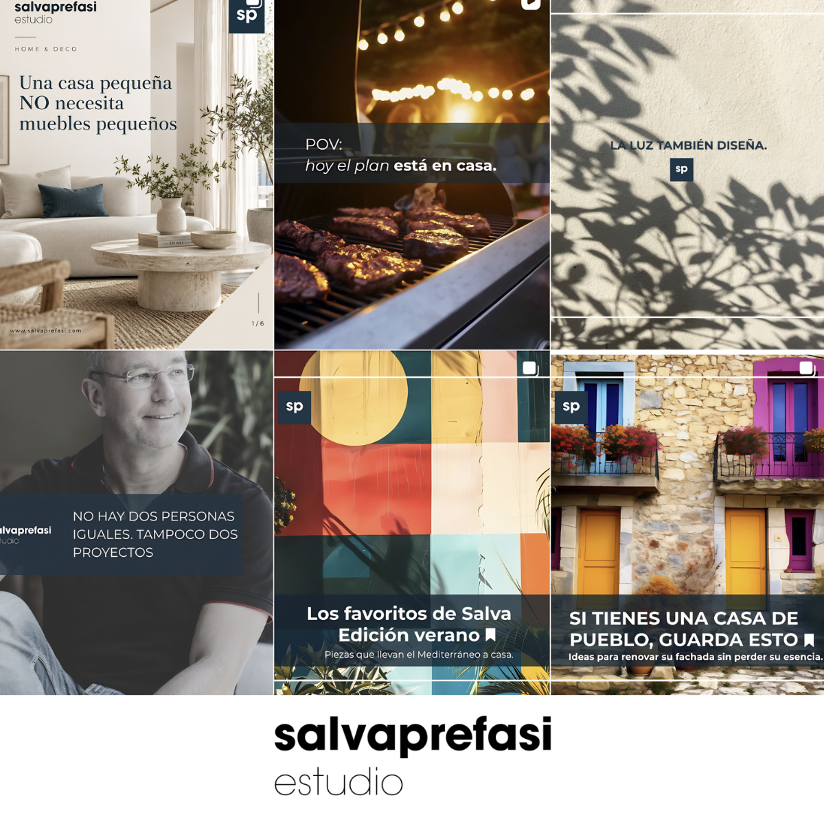 Muestra de contenidos digitales de interiorismo y decoración de Salva Prefasi